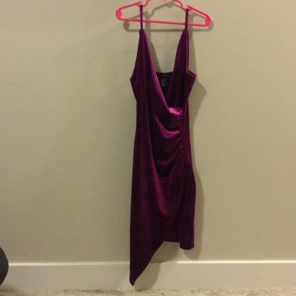 purple going out dress